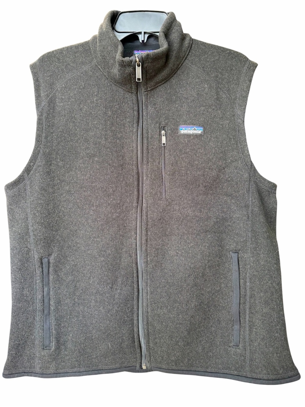 Patagonia Men’s Better Sweater Fleece Vest Full Zipper Large Dark Brown